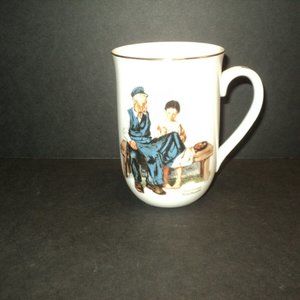 Norman Rockwell Museum 1982 Vintage The Lighthouse Keeper's Daughter Cup Mug